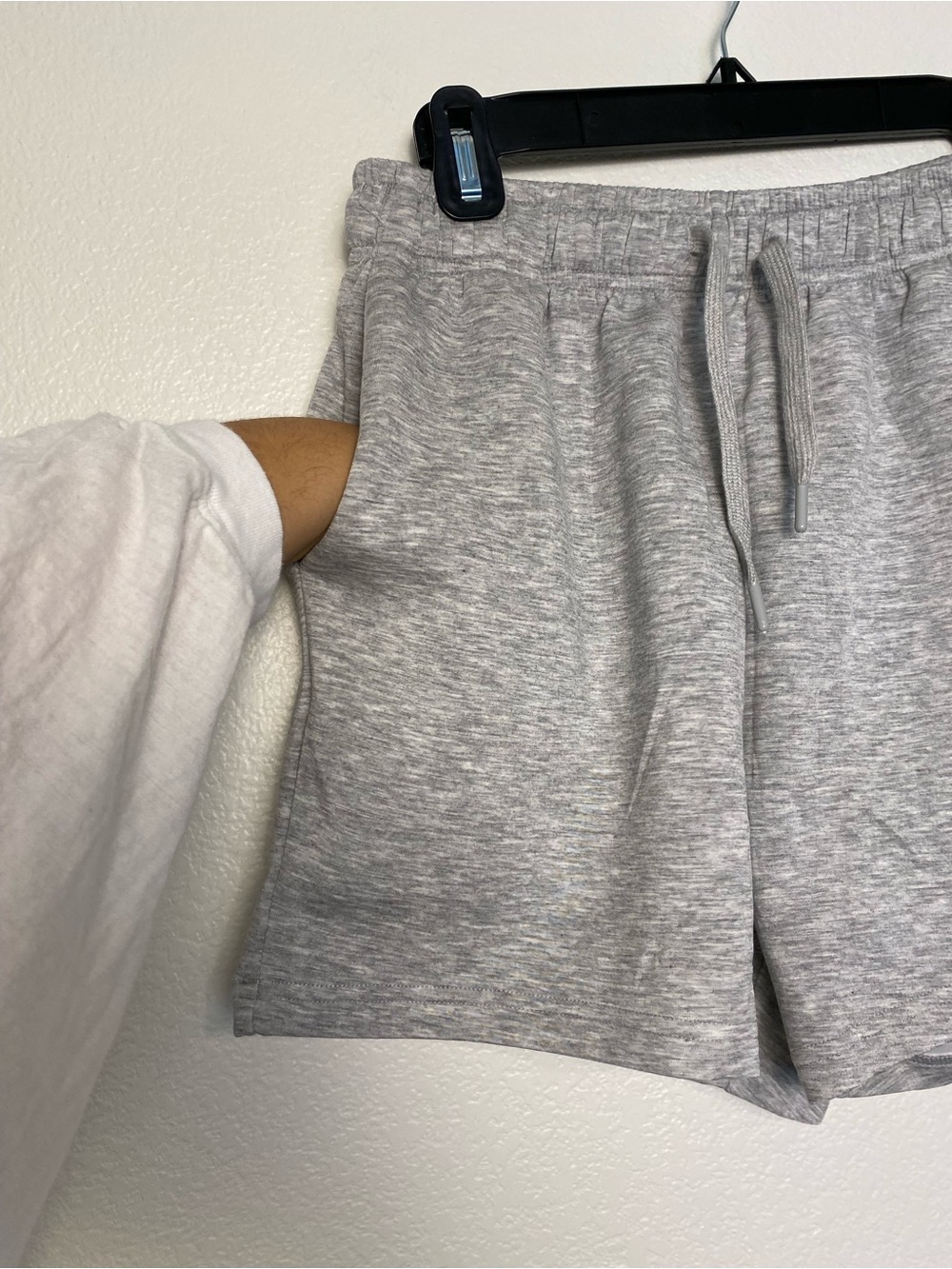 NWT Pinspark Matching Sweatshirt & Shorts Set Heather Gray Lounge Set Size Large - Picture 10 of 12